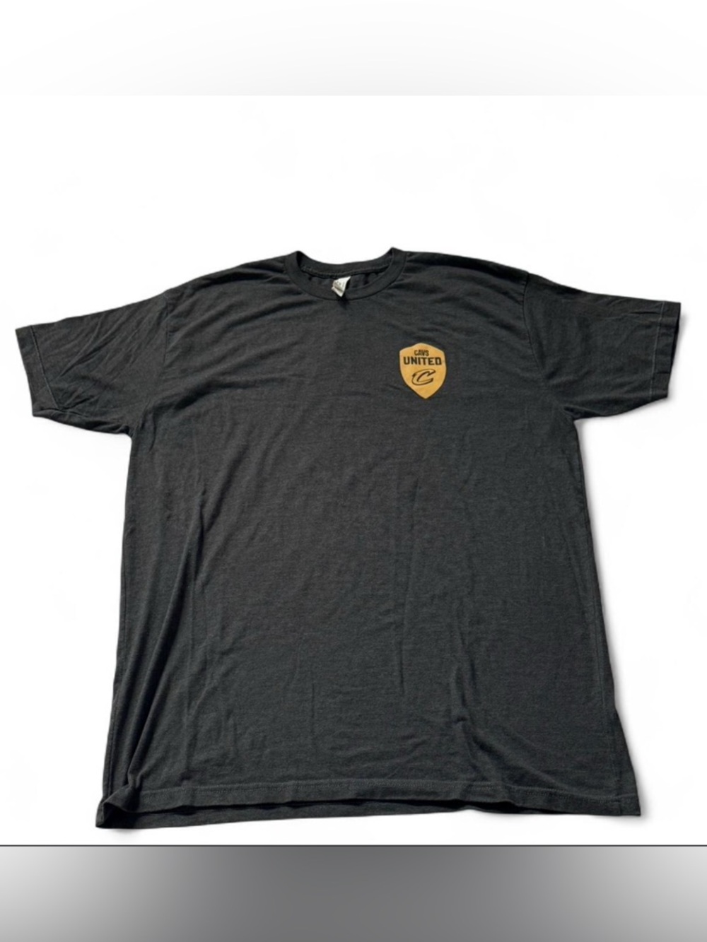 Cavs united American Apparel Black Tee with Gold Chest Crest